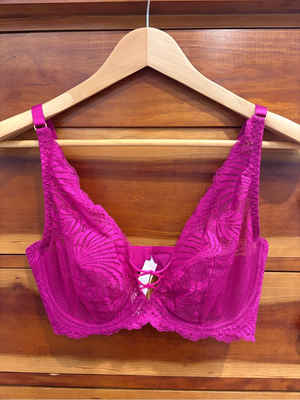 Aubade Rythm of Desire Lace Underwire Triangle Bra 32E